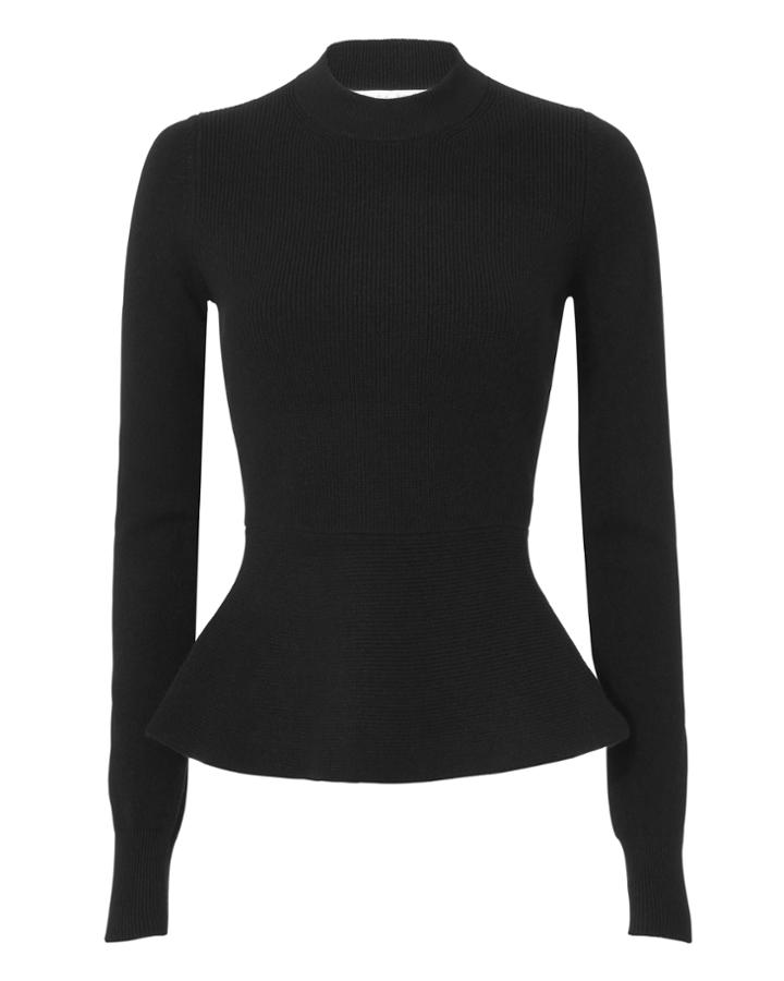 Veronica Beard Raleigh Peplum Cashmere Sweater