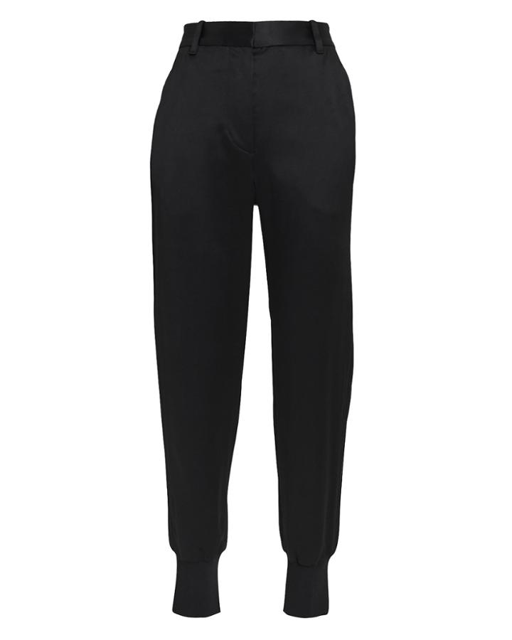 3.1 Phillip Lim Satin Jogger Pants Black Zero