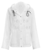 Proenza Schouler Pswl Printed White Raincoat White 1size