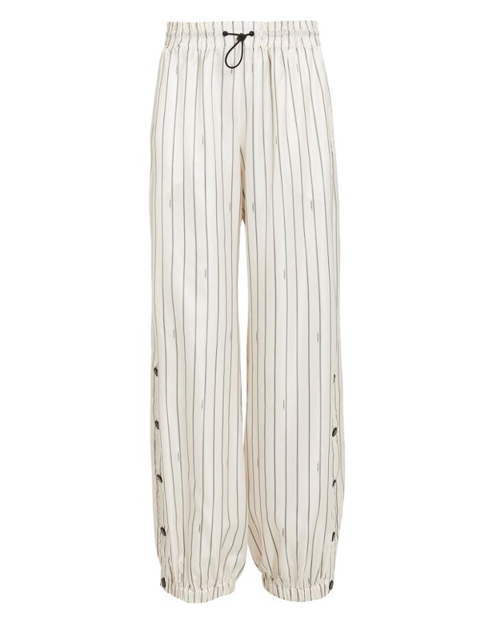 Monse Pinstripe Drawstring Joggers Ivory P