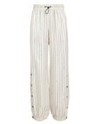 Monse Pinstripe Drawstring Joggers Ivory P