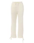 Mcq By Alexander Mcqueen Lace-patched Boyfriend Pants Ivory Xxs
