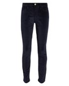 Frame High-rise Corduroy Skinny Pants Navy 24