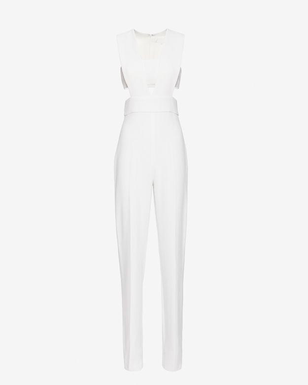 Cushnie Et Ochs Side Cut Out Jumper: White