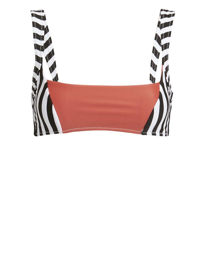 Same Swim Llc Same Swim Adobe Bikini Top White/black/rust S
