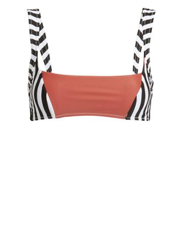 Same Swim Llc Same Swim Adobe Bikini Top White/black/rust S
