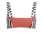 Same Swim Llc Same Swim Adobe Bikini Top White/black/rust S