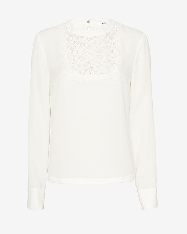 A.l.c. Bond Lace Neck Blouse