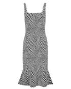 Torn Ronny Kobo Shondra Jacquard Dress Black/white P