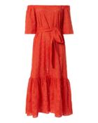 Rhode Resort Jay Eyelet Off-the-shoulder Maxi Dress