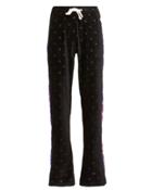 Champion Velour Wide Leg Logo Pants Black S