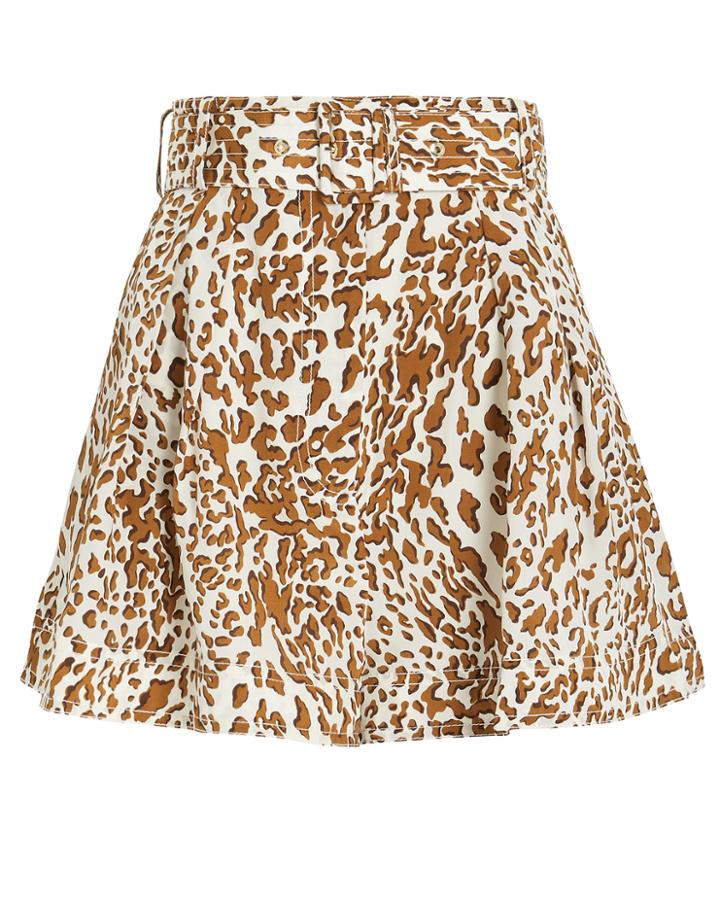 Zimmermann Leopard Print Utility Shorts Leopard Zero