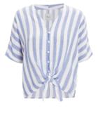 Rails Thea Blue Striped Top Blue/white M