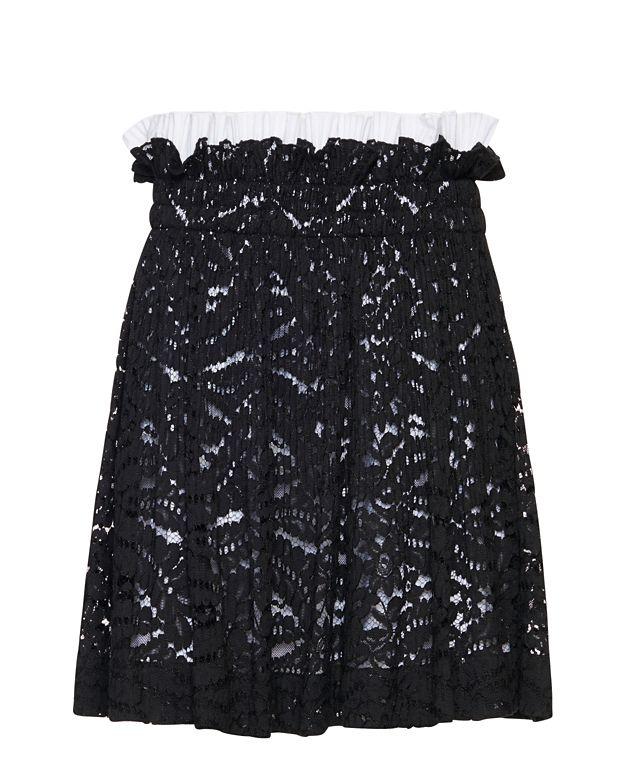 No. 21 N21 Black Eyelet Skirt