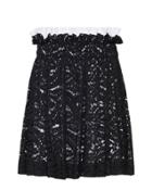 No. 21 N21 Black Eyelet Skirt