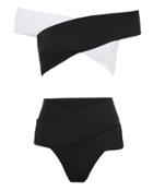 Oye Swimwear Lucette Black And White Bikini Blk/wht P