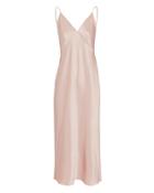 Olivia Von Halle Issa Blush Slip Dress Blush 2