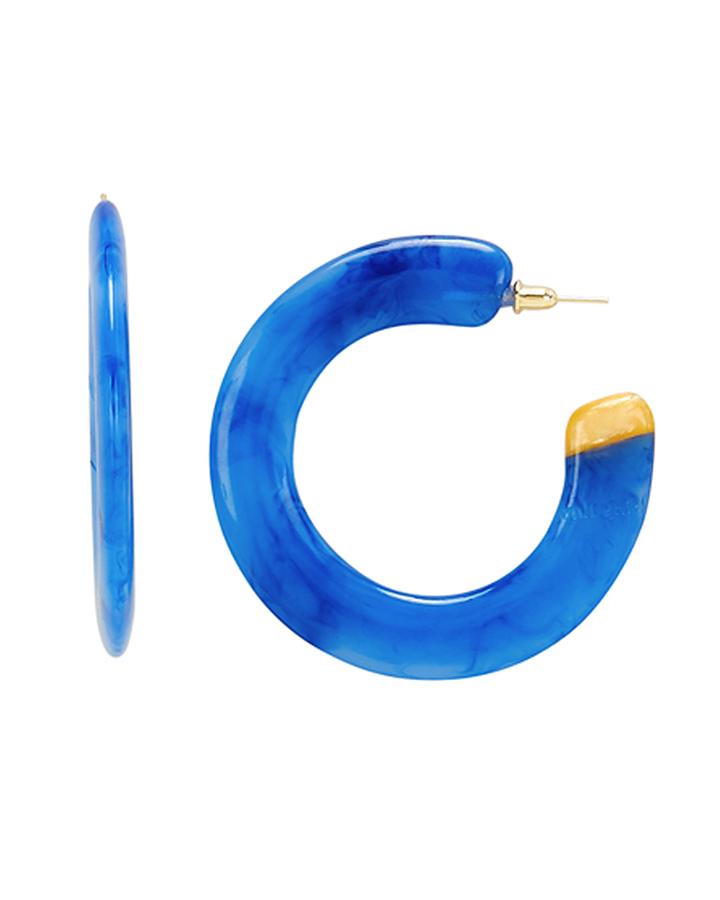 Cult Gaia Mira Cobalt Acrylic Earrings Blue-drk 1size