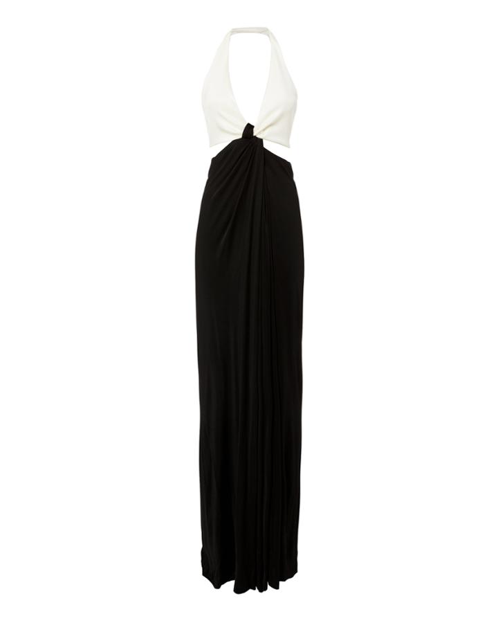 Galvan Eclipse Gown Blk/wht 36