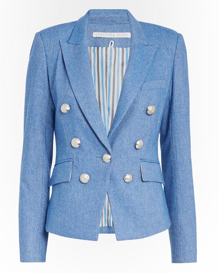 Veronica Beard Diego Jacket Blue-med Zero