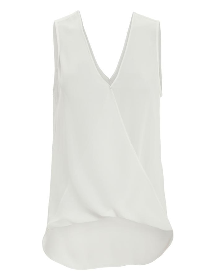 L'agence Mila Draped Top White S