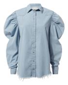 Marques Almeida Marques' Almeida Cowboy Puff Sleeve Denim Shirt Denim-lt P