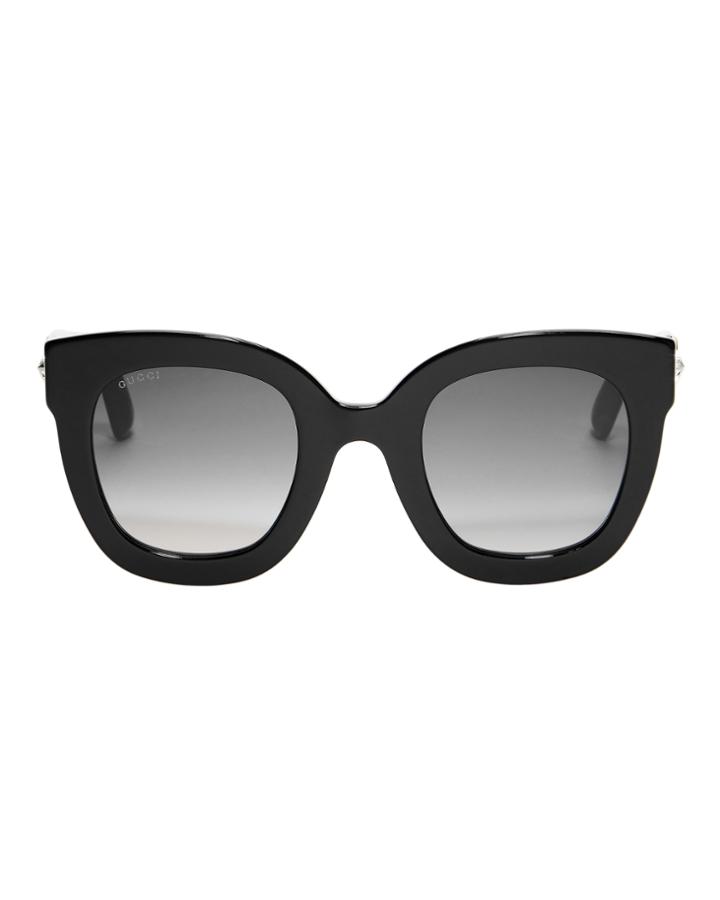 Gucci Swarovski Star Cat Eye Sunglasses Black 1size