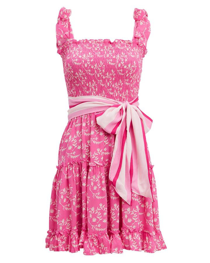 Coolchange Raegan Floral Mini Dress Pink/white Floral P