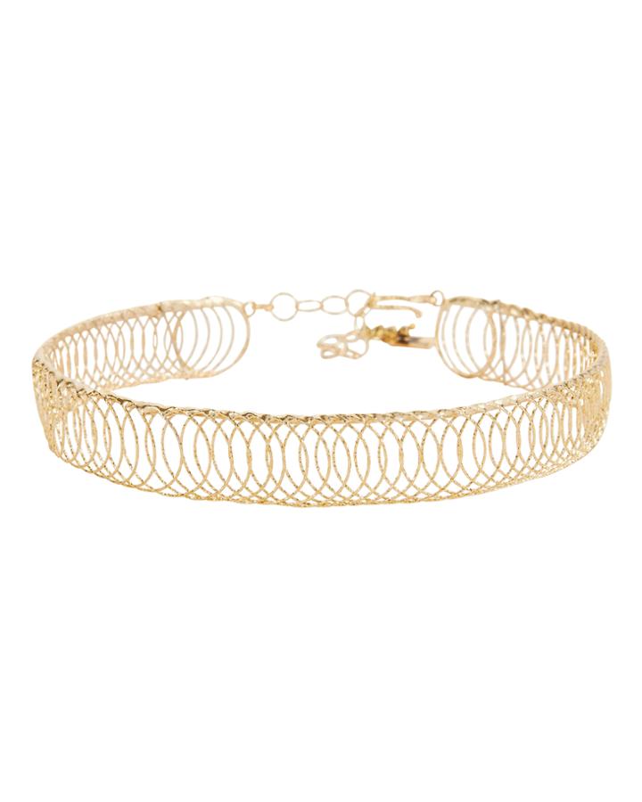 Rosantica Cosmo Wire Cage Choker Gold 1size