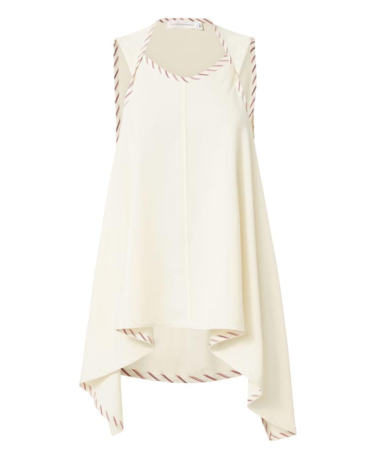 Victoria Beckham Wrap Drape Cami White 12