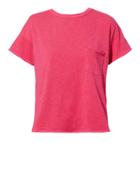 Rag And Bone Rag & Bone/jean Bright Rose Vintage Pocket Tee Pink-drk S