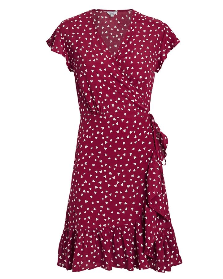 Rails Koreen Heart Smitted Mini Dress Red S
