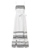 Lisa Marie Fernandez Ric Rac Trimmed Linen Dress