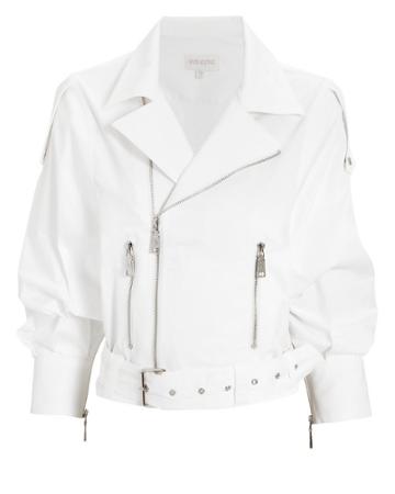 Devine Heritage Divine Hritage White Moto Crop Jacket White M