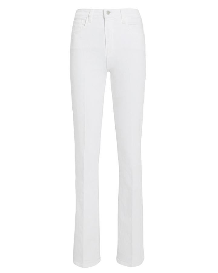 L'agence Oriana Straight Leg Jeans White Denim 24