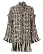 Missoni Novelty Knit Fringe Jacket Multi 40