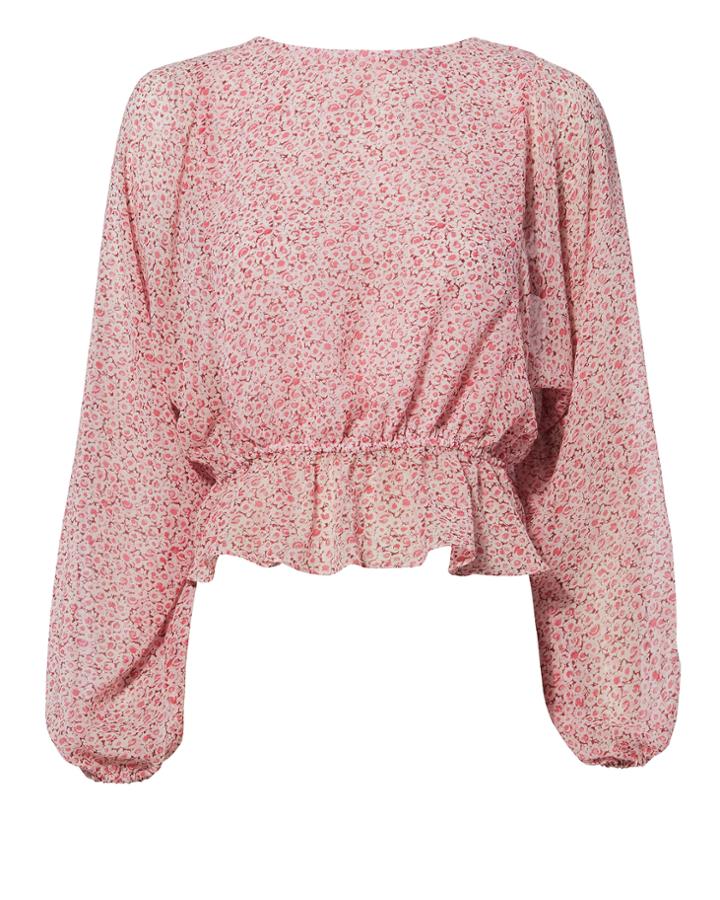 Love Shack Fancy Loveshackfancy Nellie Top Red S