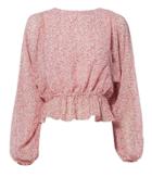 Love Shack Fancy Loveshackfancy Nellie Top Red S