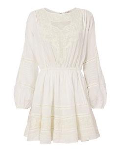 Loveshackfancy Noelle Embroidered Mini Dress