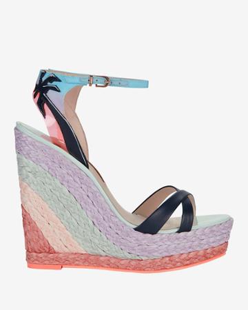 Intermix Sophia Webster Lucita Leather Wedge