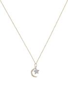 Sydney Evan Moon And Star Diamond Necklace Gold 1size