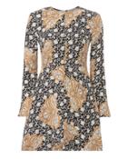 Alc A.l.c. Trixie Bell Sleeve Dress Pri-abstract 4