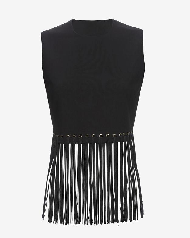 Elizabeth And James Piers Fringe Sleeveless Top