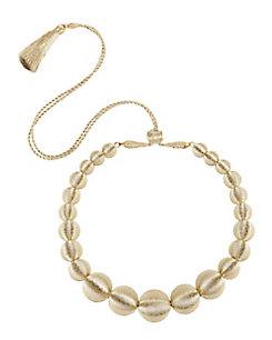 Suzanna Dai Metallic Gold Gumball Necklace