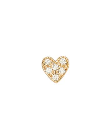 Zoe Chicco Zo Chicco Heart Single Stud Earring Gold 1size