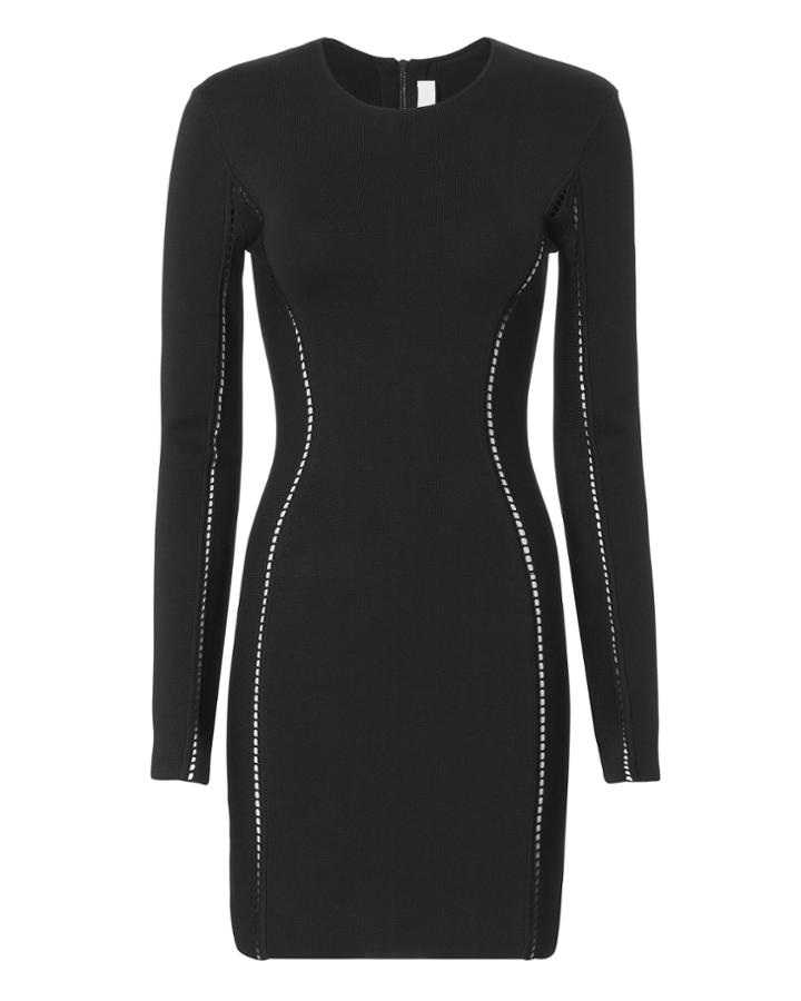 Dion Lee Crochet Trim Knit Mini Dress