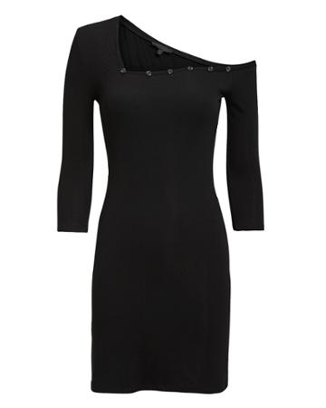 The Range Titled Henley Dress Black P