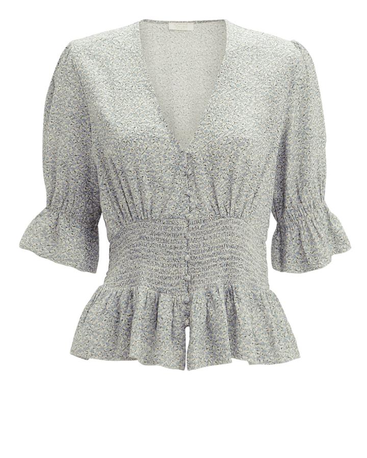 Notes Du Nord Kim Floral Top Grey Floral 36