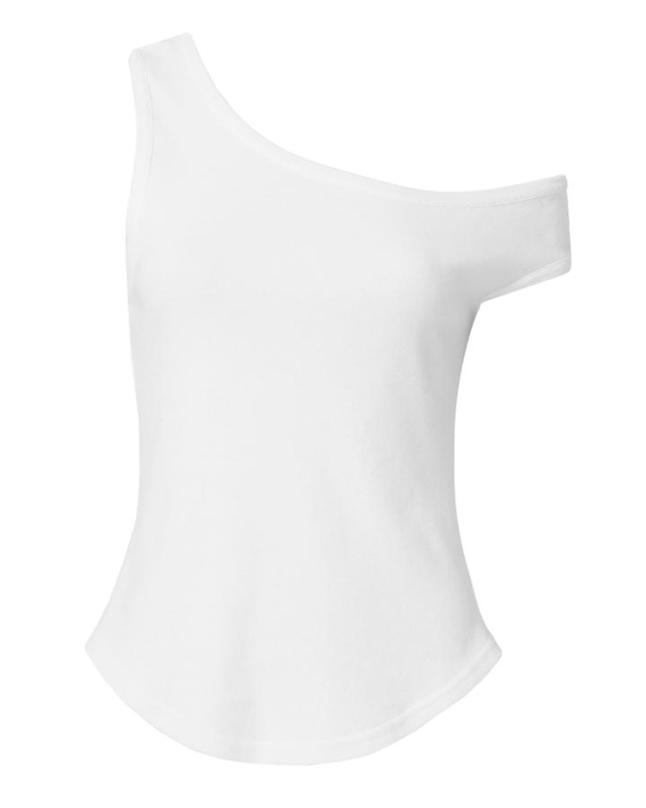 Frame One Sleeve Tank White P