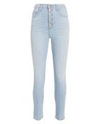 Veronica Beard Debbie Cropped Jeans Light Wash Denim 24